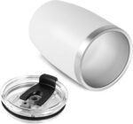 VEGOND Stainless Steel 12 oz Tumblers bulk Vacuum Insulated Double Wall Travel Tumbler with Lid and Straw Reusable Tumbler, White 1 Pack - Image 7