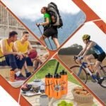 DI QIU REN 12 PCS Basketball Water Bottle Bulk with 300 PCS Stickers, 20 OZ Plastic Reusable Basketball Water Bottles for Boys, Squeeze Water Bottles Sports for Team - Image 7