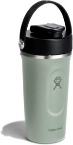 Hydro Flask Shaker Bottle – Insulated Stainless Steel Gym Bottle for Pre Workout & Protein 24 Oz Agave Green - Image 3