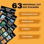 National Parks Water Bottle With Waterproof Stickers Wrap Around- Stainless Steel Insulated Vacuum Sealed 32 oz With Leak Proof Lid (National Park WHITE) - Image 6