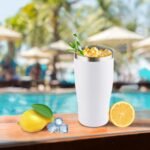 Deitybless 8 Pack 30oz Stainless Steel Tumblers Bulk Reusable Travel Mugs with Lid, Double Wall Powder Coated Coffe Cup for Home, Office, Outdoor Suitable for Vehicle Cup Holders - Image 6