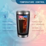 ATHAND Funny Tumbler,I Don't Care Sarcastic Coffee Mugs,20 Oz Insulated Stainless Steel Coffee Tumbler with Lid,Dark Humor Christmas Gifts for Adult,Women,Men(Black) - Image 5