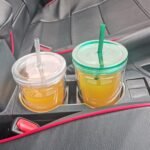 Suertestarry 24 oz Clear Tumblers with Lid and Straw, 3 Pack Plastic Tumblers, Reusable Double Wall Insulated Cups for Travel,Parties, Birthdays,Gifts(3, Transparent+Black+Green) - Image 4