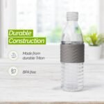 Copco Hydra Water Bottle with Spill-Resistant Lid, 16.9 oz - Reusable Tritan Non-Slip Sleeve, Twist-Open Body - BPA-Free, Leak-Proof, Durable & Portable for Gym, Office, School (Gray) - Image 4