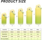 BJPKPK Water Bottle with Straw Lid, 24oz Vacuum Insulated Water Bottles, Metal Stainless Steel Thermo for Sports, Travel, BPA Free Leak Proof Thermo, Cups, Flasks, Tumblers,Fresh Green - Image 6