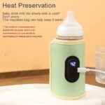 Baby Bottle Warmer,Keep Milk Warm Only (No Rapid Heating) 20-Temperature Digital USB Portable Warming Sleeve,Portable Thermo Cover with Digital Display & 20 Temp Settings (Pink) - Image 3