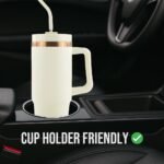 Hogg 30 oz Powder Coated Traveler - Bronze Plated Cream, Powder Coated Tumblers for Laser Engraving, Engravable Tumblers Bulk, Copper Cups, Stainless Steel Cups Bulk - Image 5