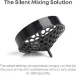 Smartshake Lite 4-Pack Protein Shaker Bottle 400 ml | 13.5 oz - Leakproof Screw-on Lid - BPA Free – Unisex - Mist Grey, Army Green, Black, Navy Blue | 4-Pack, Leakproof, Screw-on Lid, BPA Free, Unisex - Image 5