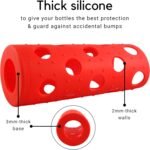 Brieftons Silicone Sleeves: 6-Pack Insulated Anti-Slip Protection Covers, Ultra Thick & Durable, Better Than Neoprene & Rubber, Also Perfect for Aquasana, Pratico Kitchen, Epica & Other Glass Bottles - Image 5
