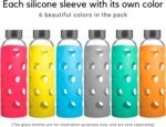 Brieftons Silicone Sleeves: 6-Pack Insulated Anti-Slip Protection Covers, Ultra Thick & Durable, Better Than Neoprene & Rubber, Also Perfect for Aquasana, Pratico Kitchen, Epica & Other Glass Bottles - Image 6