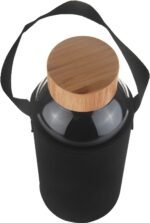 Ferexer 48 oz Sports Borosilicate Glass Water Bottle with Bamboo Lid with Neoprene Sleeve - Image 4