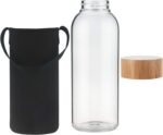 Ferexer 48 oz Sports Borosilicate Glass Water Bottle with Bamboo Lid with Neoprene Sleeve - Image 5
