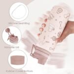 SANDJEST Workout Stainless Steel Water Bottle with Strap 32oz, Insulated Bottles with Straw and Spout Lid for Gym Sports Travel Outdoor, Gifts for Women Girls Birthday Christmas - Image 3