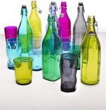 Bormioli Rocco Giara Beverage Bottle with Clamp Lid, 33.75 oz - Leakproof Glass Container for Homemade Juices & Dressings - Stylish Drinkware Storage for Kitchen/Restaurant - Made in Italy (Blue) - Image 5