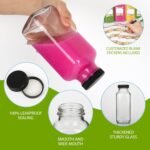 Alotpower 12 oz Glass Juice Bottles with Lids 12Pack, 360ml Square Reusable Drinking Bottles for Juicing, Water, Kombucha Juices, Milk, Beverages and More (12fl.oz, Set of 12) - Image 3