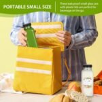 Alotpower 12 oz Glass Juice Bottles with Lids 12Pack, 360ml Square Reusable Drinking Bottles for Juicing, Water, Kombucha Juices, Milk, Beverages and More (12fl.oz, Set of 12) - Image 4