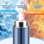 Mini Water Bottle - 10oz Portable Insulated Stainless Steel Water Bottle,Small Black Water Bottle, Anti-slip Bottom, BPA-Free Double Wall Vacuum Keep Hot & Cold for Drinks Coffee Juice (Gray) - Image 7