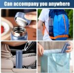 Mini Water Bottle - 10oz Portable Insulated Stainless Steel Water Bottle,Small Black Water Bottle, Anti-slip Bottom, BPA-Free Double Wall Vacuum Keep Hot & Cold for Drinks Coffee Juice (Gray) - Image 8