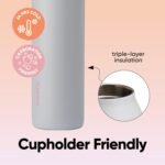 Owala FreeSip Twist Insulated Stainless Steel Water Bottle with Straw for Sports and Travel, BPA-Free, 24-oz, Teen Spirit - Image 4