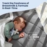 Veba Smart Baby Bottle Monitor® [AS SEEN ON Shark Tank], Smart Milk Tracker, Baby Feeding Essentials, Track Breast Milk & Formula Expiration, Temperature Monitor, Feeding Log, App Control - Image 3