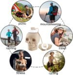 LELExilan Collapsible Silicone Water Bottle 22oz (650ml) - Leak-Proof, BPA-Free, Portable for Sports, Travel & Camping, Skull Design,Yellow - Image 5