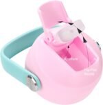 Choco Mocha Tie Dye Kids Insulated Water Bottle Kids Stainless Steel Water Bottle with Straw Spill Proof Metal Water Bottle for School Double Wall 12 Oz, Pink - Image 6