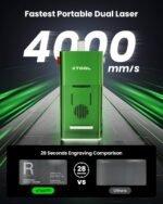 xTool F1 2-in-1 Dual Laser Engraver, Lightning Speed Portable Laser Engraving Machine, HD Laser Engraver for Jewelry, Metal, Wood, Leather - Image 4