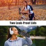 XccMe 40oz National Parks Insulated Stainless Steel Water Bottle with 2 Lids, Straws, Silicone Boot, Waterproof Stickers, Travel Vacuum Sealed Metal Bottle, Leak Proof (Black) - Image 5