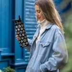 XccMe 40oz National Parks Insulated Stainless Steel Water Bottle with 2 Lids, Straws, Silicone Boot, Waterproof Stickers, Travel Vacuum Sealed Metal Bottle, Leak Proof (Black) - Image 6