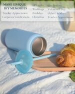 UIRZOTN 16oz Glass Cups With Lids and Straws, Stainless Steel Beer and Iced Coffee tumbler, Pink (Textured Matte Finish, Not Sublimatable) - Image 6