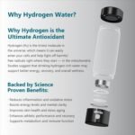 Nixcer Hydrogen Water Bottle Generator - 3 Min SPE PEM Tech, 2025 Model, 420ML Portable Hydro Water Bottle Machine for Travel, Wellness & Recovery, Ideal for Kids, Men & Women (Black) - Image 4