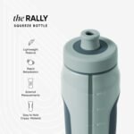 Simple Modern Rally Squeeze Plastic Water Bottle | 30oz Locking Leakproof Cup for Gym, Sports, Electrolytes, Travel | Sea Glass Sage Mix - Image 3