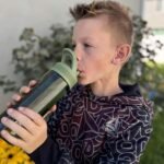 OLDLEY 20 kids Water Bottle with Straw,Tritan BPA-Free,Leak-Proof Design for Travel, Home, School, (Army Green) - Image 3