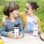 Edmyre Kids Clear Water Bottle 14oz Flip with Straw Carry Handle, Leakproof, Reusable, Tritan, BPA Free, Suitable for Boys and Girls, Clear - Image 5