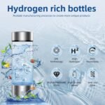 Hydrogen Water Bottle, Portable Rechargeable Hydrogen Water, Rapid Electrolysis with SPE/PEM Technology, for Home Office Travel Office School Fitness use - Image 3