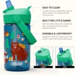CamelBak Thrive Flip Straw Kids Bite Valve Tritan Renew Water Bottle 14oz - Image 4
