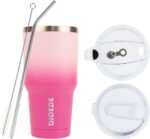 BJPKPK 30 oz Tumbler With Lid And Straw, Travel Coffee Mug,Cherry Blossom - Image 3