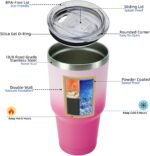 BJPKPK 30 oz Tumbler With Lid And Straw, Travel Coffee Mug,Cherry Blossom - Image 4