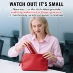 Small Thermo Bottle Mini Vacuum Insulated Water Bottle 200ml/6.8oz Water Flask Stainless Steel Thermal Water Bottles Thermo for Hot and Cold Drinks for Purse Handbag Pocket (Red) - Image 3