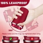 Insulated Coffee Tumblers with Flip Lid 12oz / 17oz, Stainless Steel Travel Coffee Mug Leak Proof, Vacuum Insulated Reusable Cup, Keeps Cold and Hot for Tea - Image 4