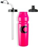 Cannon Sports 1 Liter Sports Water Bottle, BPA-Free, 34 Oz Capacity, Large Mouth, 2 lids (Straw and Squeeze), Great For Helmet Sports Such As Hockey, Lacrosse, Football, Boxing (Pink) - Image 5