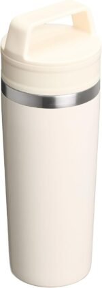 STANLEY Cafe To Go Travel Mug 16 oz | Leakproof Two-Part Drink Through Lid | Tumbler Cup for Coffee, Tea and Drinks | Insulated Stainless Steel Coffee Mug | BPA-Free | Cream Gloss - Image 4