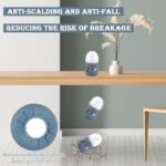 3 Pack Silicone Sleeves for Avent Natural Glass Baby Bottles, Anti Breakage Baby Bottle Holder, Compatible Philips Avent Glass Natural Baby Bottle 4 oz(Grey+Dark Blue+Apricot) - Image 3