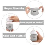 3 Pack Silicone Sleeves for Avent Natural Glass Baby Bottles, Anti Breakage Baby Bottle Holder, Compatible Philips Avent Glass Natural Baby Bottle 4 oz(Grey+Dark Blue+Apricot) - Image 5