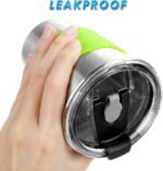 ShineMe Kids Stainless Steel Cups,12oz Kids Metal Drinking Glasses with Lids and Sleeves, 5pack Reusable Water Tumbler for Children and Adults Spill Proof, Apply to Indoor and Outdoor - Image 4