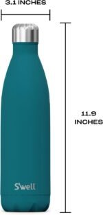 S'well Stainless Steel Water Bottle, 25oz, Peacock Blue, Triple Layered Vacuum Insulated Containers Keeps Drinks Cold for 48 Hours and Hot for 24, BPA Free, Perfect for On the Go - Image 5