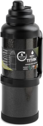 Manna Titan Stainless Steel Vacuum Insulated Gallon Jug - 4L - Onyx - Image 5