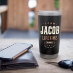 Team Jacob Lifetime Member Stainless Steel Insulated Tumbler - Image 8