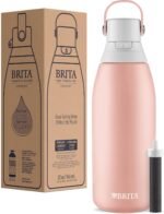 Brita Stainless Steel Premium Filtering Water Bottle, BPA-Free, Reusable, Insulated, Replaces 300 Plastic Water Bottles, Filter Lasts 2 Months or 40 Gallons, Includes 1 Filter, Rose - 32 oz - Image 7