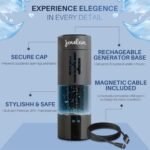 Joulan Hydrogenated Water Bottle Generator Glass & Stainless Steel 4500 PPB | SPE & PEM Water Ionizer | Portable Rechargeable Hydrogen Water Bottle for Healthy Hydration - Image 3